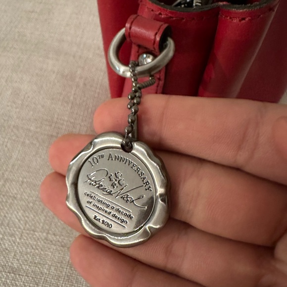 Patricia Nash Empoli leather satchel (scarlet) - Picture 11 of 12